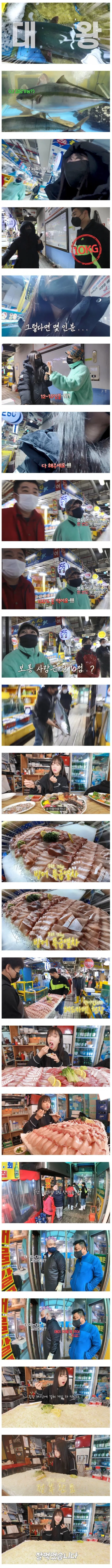 15인분 대방어 혼자 다 먹어치운 쯔양8